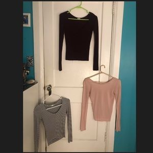 3 Garage Clothing Long Sleeves, Great condition